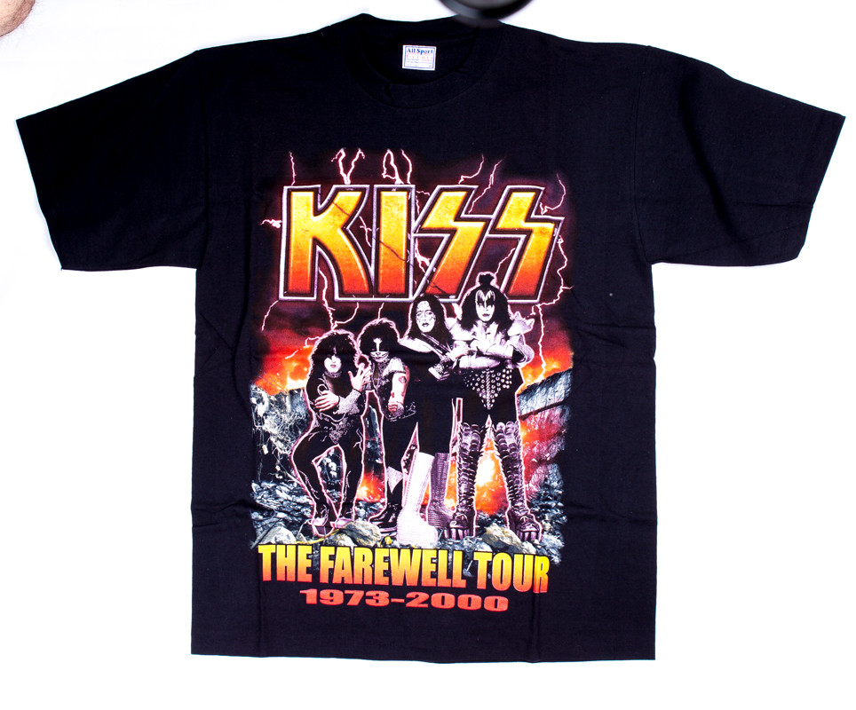 kiss farewell tour t shirts