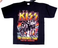  KISS T-Shirt - KISS Farewell, U.S. Tour Dates (Size L)