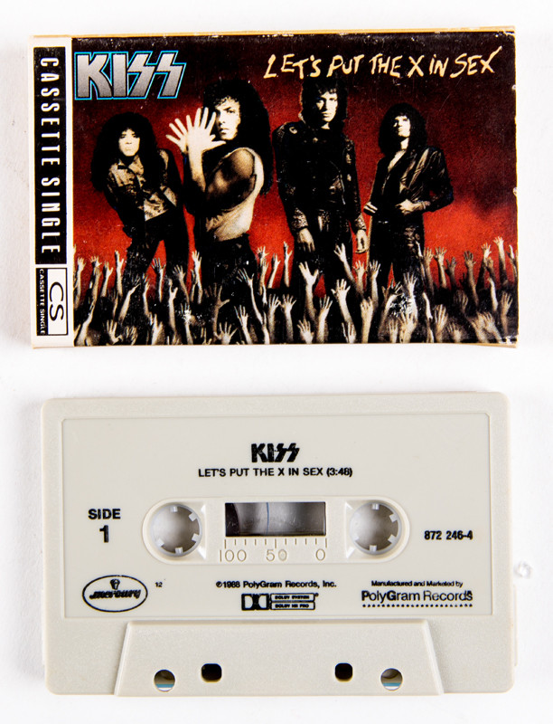 Kiss Cassette Tape Let S Put The X In Sex Cassette Single Kiss Museum