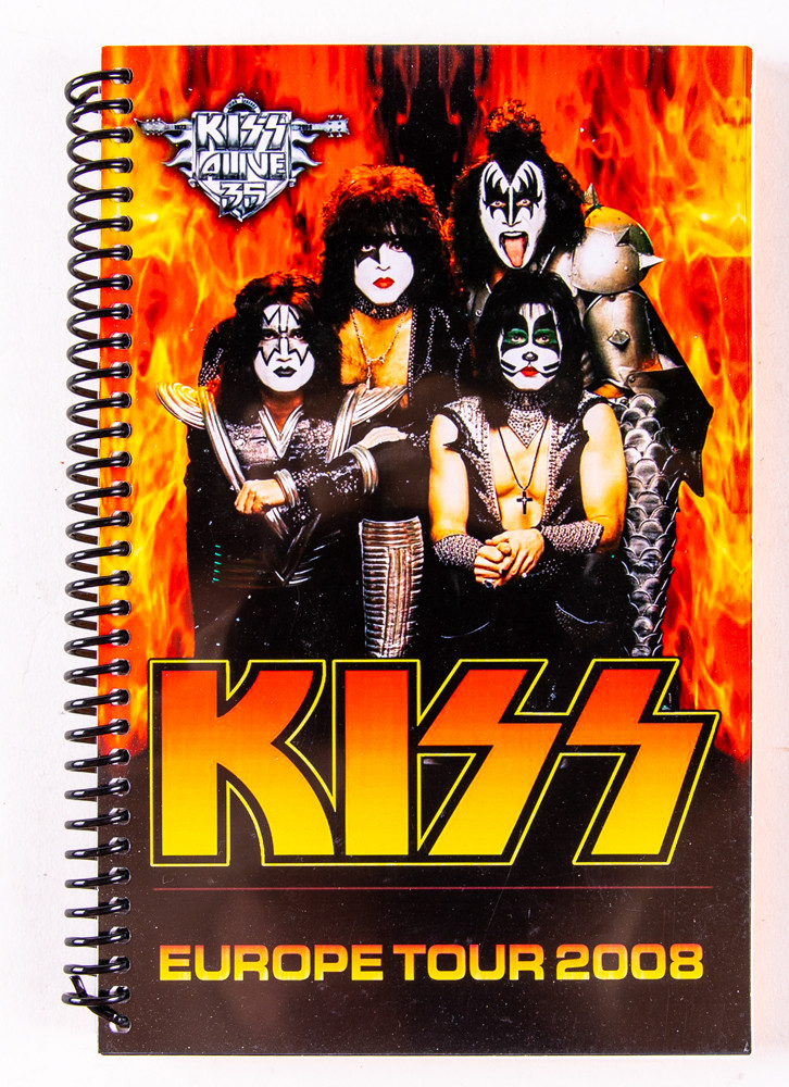 KISS Tour Itinerary Book Europe Tour 2008 KISS Museum