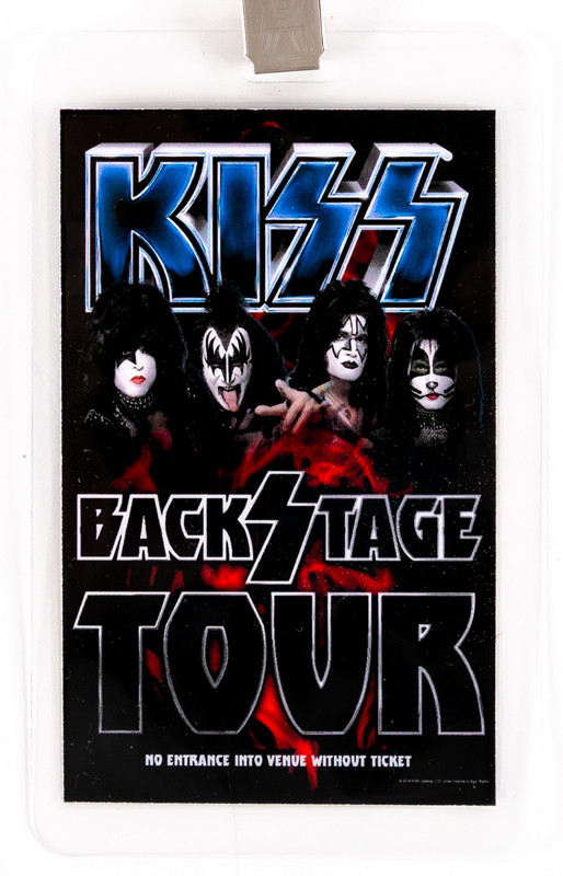 KISS Laminate Backstage Tour Meet and Greet KISS Museum