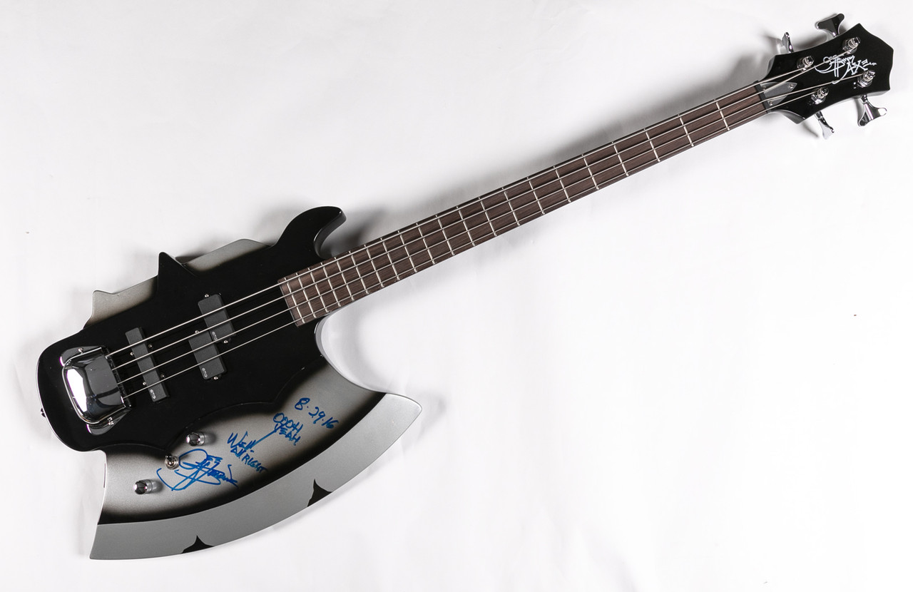 Gene Simmons Axe Bass Osaka japan gene simmons kiss 2003 hard rock cafe pin le 500 kramer axe