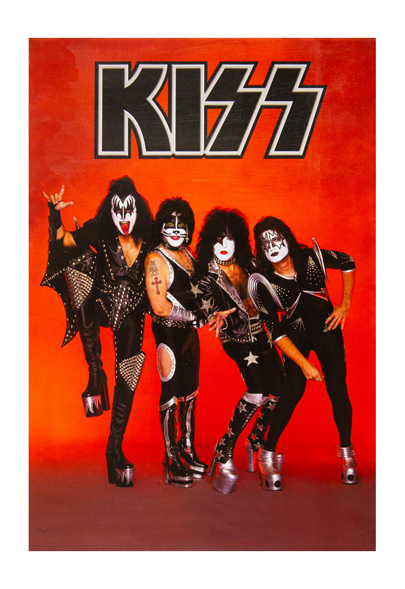 Kiss Poster - World Domination Red, Store Give-Away - Kiss -4604