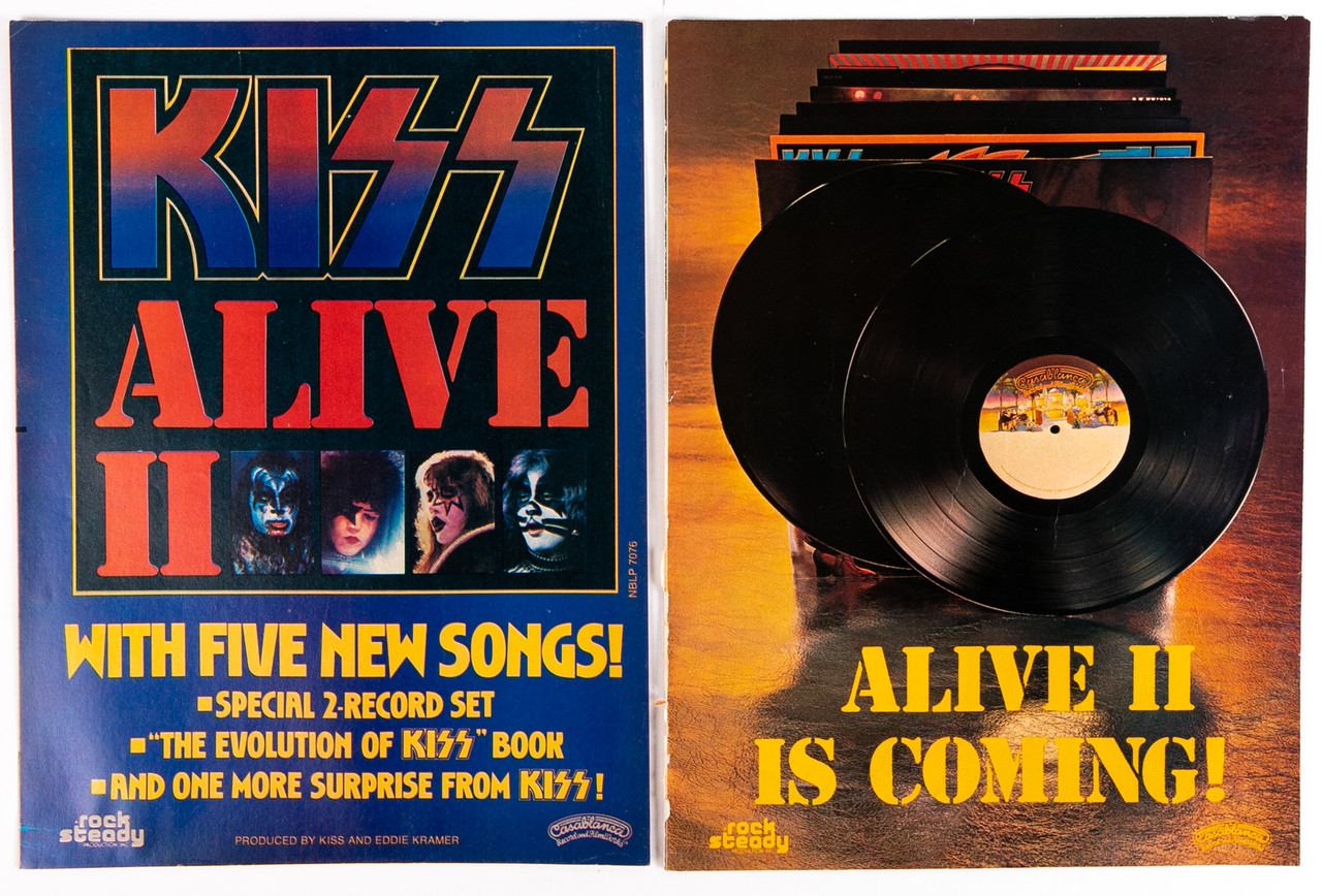 KISS Ad - Alive II Album ad, 1977, (set of 2) - KISS Museum