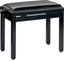 STAGG Adjustable Height Piano Bench with Black Vinyl Top and High-Gloss Finish - view 2