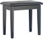 STAGG Highgloss Black Piano Bench With Black Vinyl Top And Storage Compartment - view 3