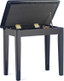 STAGG Highgloss Black Piano Bench With Black Vinyl Top And Storage Compartment - view 4