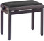 STAGG Matt piano bench, rosewood colour, with black velvet top