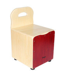 STAGG Basswood kid's caj√≥n with EasyGo backrest, red front board