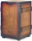 STAGG Standard-sized Crate cajón with sunburst brown finish