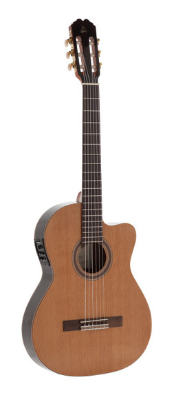 Admira Virtuoso cutaway electrified classical guitar with thin body, Electrified series