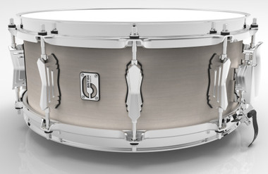BRITISH DRUM CO. 14 x 6.5" Legend snare drum, cold-pressed birch 6 mm shell, Whitechapel finish
