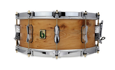 BRITISH DRUM CO. 14 x 6.5" The Archer snare drum, cold-pressed 10-ply English yew shell