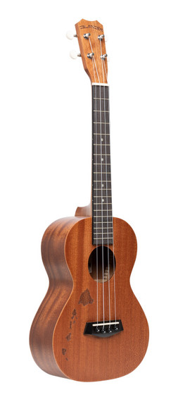 ISLANDER Traditional tenor ukulele with mahogany top and Hawaiian islands engraving