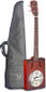 J.N GUITARS Acoustic Cigar Box Guitar with 4 strings, resonator, spruce top, Cask series