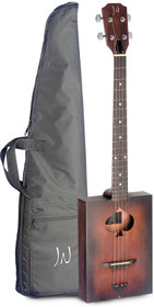 J.N GUITARS Acoustic Cigar Box Guitar with 4 strings, spruce top, Cask series
