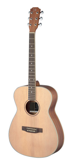 J.N GUITARS Asyla series 4/4 auditorium acoustic guitar with solid spruce top, left-handed model