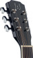 J.N GUITARS Black Acoustic-electric Auditorium Guitar With Solid Spruce Top Bessie Series - view 3