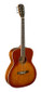 J.N GUITARS Dark cherryburst acoustic auditorium guitar with solid spruce top, Bessie series