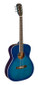 J.N GUITARS Transparent blueburst acoustic auditorium guitar with solid spruce top, Bessie series