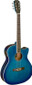 J.N GUITARS Transparent blueburst acoustic-electric auditorium guitar with solid spruce top, Bessie series