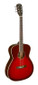 J.N GUITARS Transparent Redburst Acoustic Auditorium Guitar With Solid Spruce Top Bessie Series - view 2