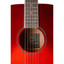 J.N GUITARS Transparent Redburst Acoustic Auditorium Guitar With Solid Spruce Top Bessie Series - view 5