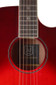 J.N GUITARS Transparent Redburst Acoustic-electric Auditorium Guitar With Solid Spruce Top Bessie Series - view 6