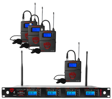 NADY Nady 4W-1KU LT Quad True Diversity 1000-Channel Professional UHF Wireless System