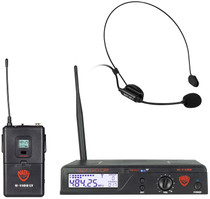 Nady U-2100-HM-GT Dual HM 200-Channel UHF Wireless Headset Microphone System 