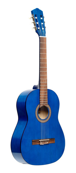 STAGG 1/2 classical guitar with linden top, blue