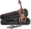 STAGG 4/4 electric violin set with violinburst colour, soft case and headphones