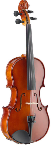 STAGG 4/4 solid maple violin with ebony fingerboard and standard-shaped soft case