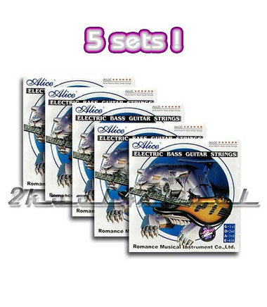 5 sets of Electric Bass Guitar strings LT round wound - view 2