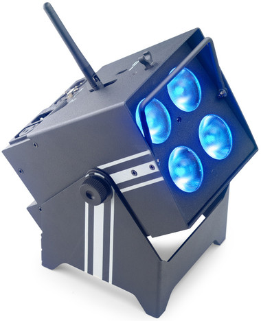 STAGG Battery-powered PAR can 4 x 8-watt (6 in 1) LED with wireless DMX
