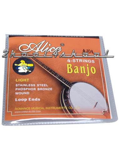 10 sets of 4-String Banjo Strings Ball End Light Gauge pack .009 Phosphor bronze - view 2