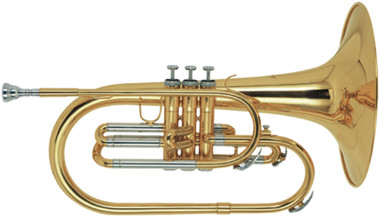 STAGG F Marching Mellophone, in case