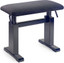 STAGG Matt Black Hydraulic Piano Bench With Fireproof Black Velvet Top - view 2
