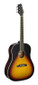 STAGG Slope Shoulder dreadnought guitar, sunburst, lefthanded model