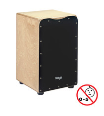 STAGG Standard-sized birch caj√≥n with black front board finish