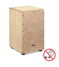 STAGG Standard-sized birch caj√≥n with natural front board finish