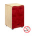 STAGG Standard-sized birch caj√≥n with red front board finish