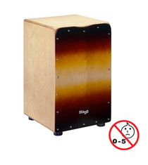 STAGG Standard-sized birch caj√≥n with sunburst front board finish