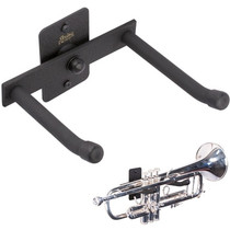 String Swing Horizontal Trumpet Holder FOR SLATWALL or screw onto regular wall Black