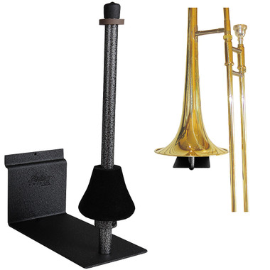 String Swing Trombone Holder FOR SLATWALL or screw onto regular wall Black
