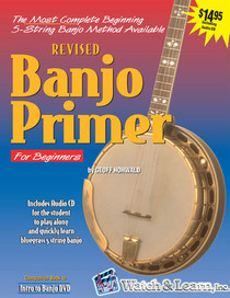Banjo Primer Book and CD Beginner Instruction Music Lessons Watch and Learn