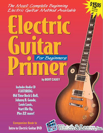 Electric Guitar Primer Book +CD Instruction Beginner Starter Lessons Watch Learn