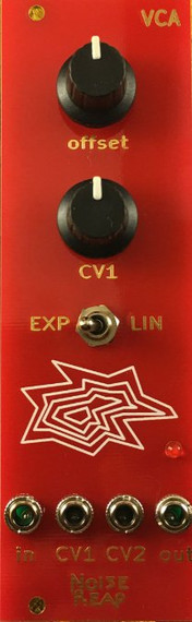 Noise Reap VCA exponential and linear 8hp Eurorack Module