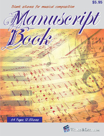 Manuscript Book Blank Staves Music Composition Sheets Watch and Learn