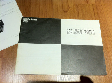 Roland MPU-101 MPU101 MIDI to CV interface Original User Manual